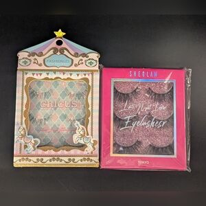 Sheglam & FASHIONuts Eyelashes 2 New Sets of False Black Eyelashes Please Read